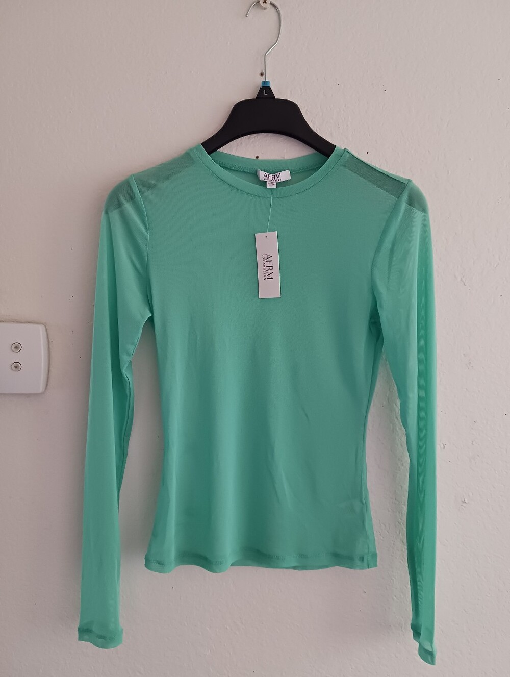 AFRM Los Angeles Mesh Long-Sleeve Sunny Top